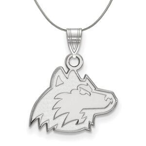 Sterling Silver Northern Illinois U. Small Necklace - 24 Inch